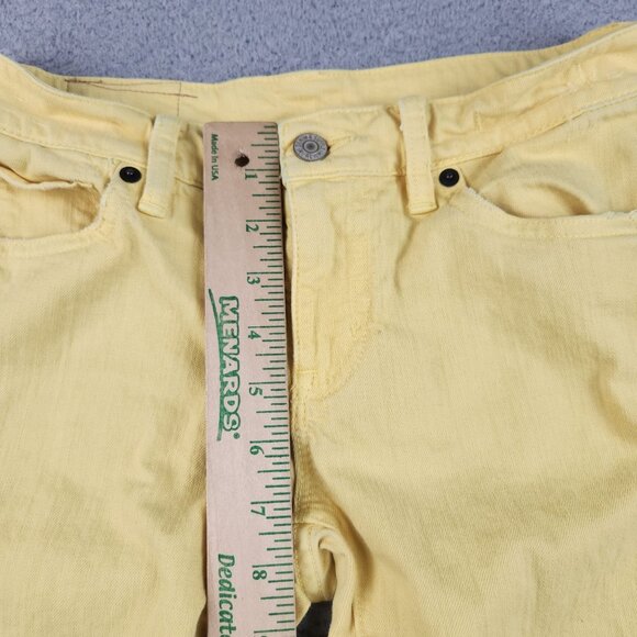 Denim & Supply Ralph Lauren Jeans Women's Size 27 Crop Skinny Low Rise Yellow - Picture 5 of 10